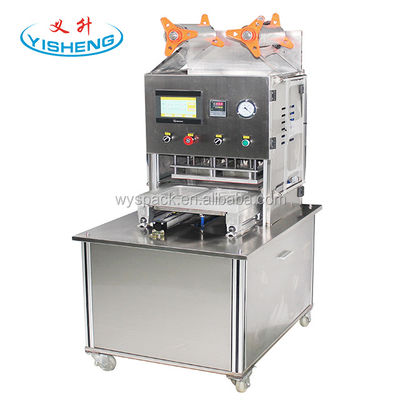 qualidade  Custom Type Plastic Beverage Cup New Atmosphere Modified Nitrogen Gas Tray Sealer Packaging Machine fábrica