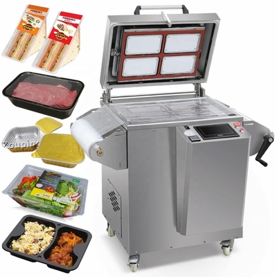 Alimento de selagem alterado nivelado da máquina da bandeja do vácuo da embalagem da atmosfera do gás do aferidor da bandeja do MAPA de Zhejiang Ruibao DMP 430A